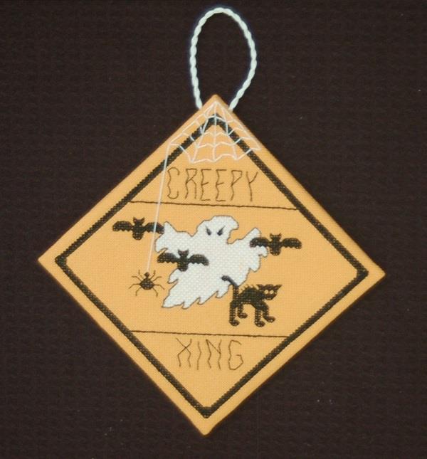 Halloween Road Sign Ornaments - Linda Jeanne Jenkins