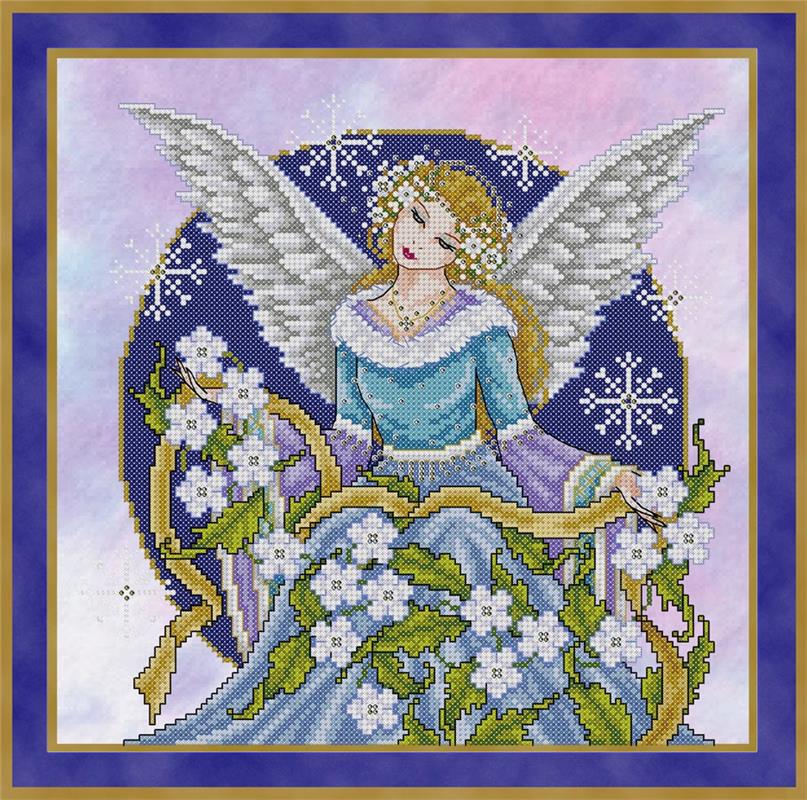 Christmas Rose Angel - Joan Elliott Designs