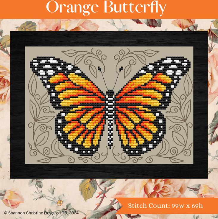 Orange Butterfly - Shannon Christine Designs