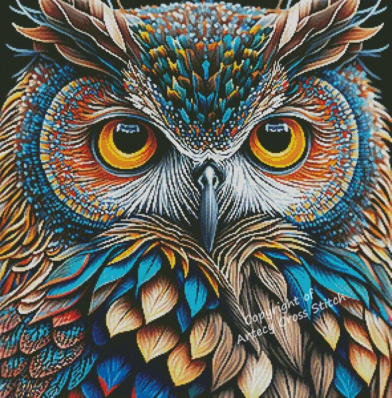 Abstract Owl - Artecy Cross Stitch