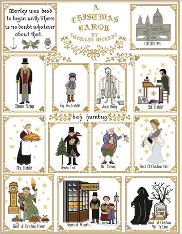 Dicken's  Christmas Sampler - Twin Peak Primitives