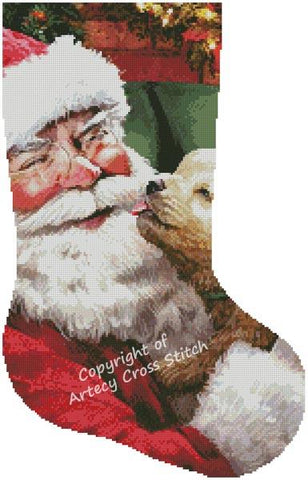 Warm Wet Nose Stocking (Right) - Artecy Cross Stitch