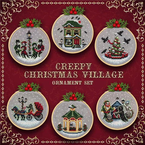 Creepy Christmas Village - Lola Crow Cross Stitch