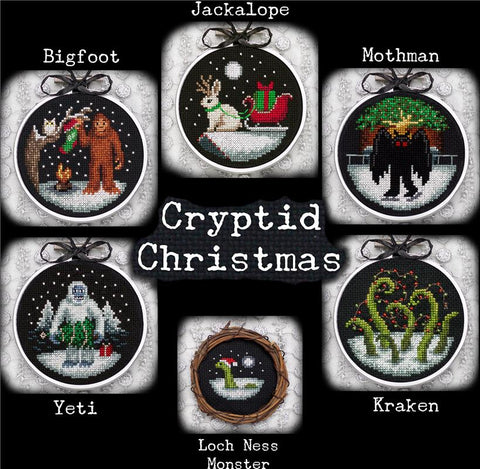 Cryptid Christmas - Lola Crow Cross Stitch