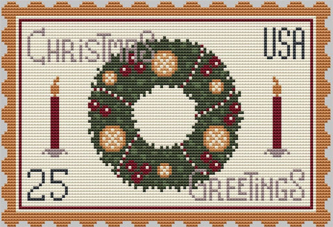 Christmas Stamp - Cute Embroidery by Kate