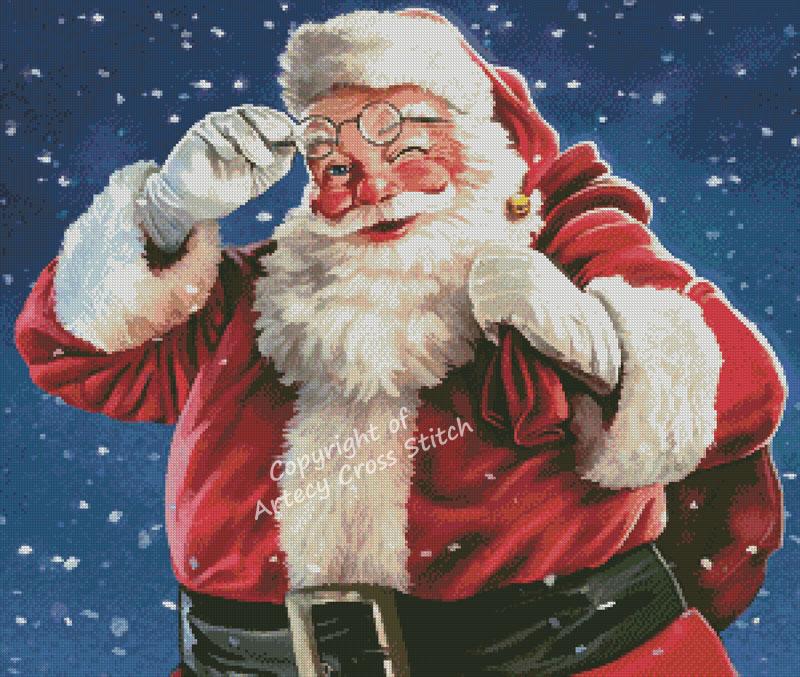 Santa Wink 2 - Artecy Cross Stitch
