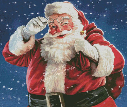 Santa Wink 2 - Artecy Cross Stitch