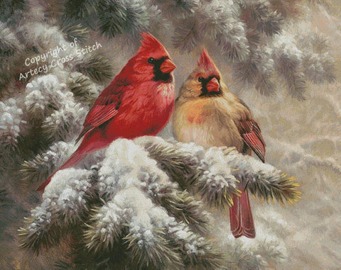 Snow Angels (Large) - Artecy Cross Stitch