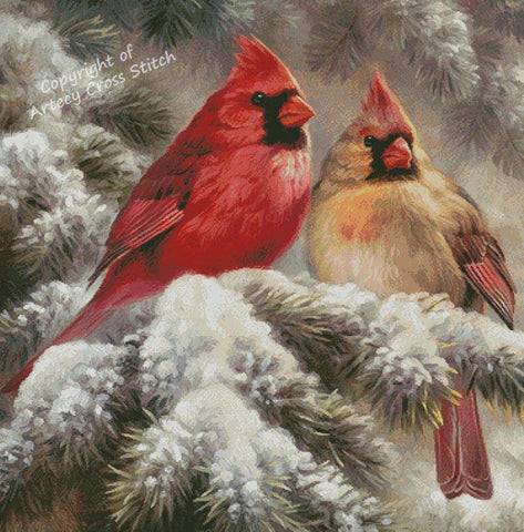 Snow Angels (Large Crop) - Artecy Cross Stitch