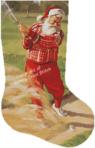 Sandy Claus Stocking (Right) - Artecy Cross Stitch