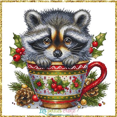 Raccoon: Christmas Animal Cups - Les Petites Croix De Lucie