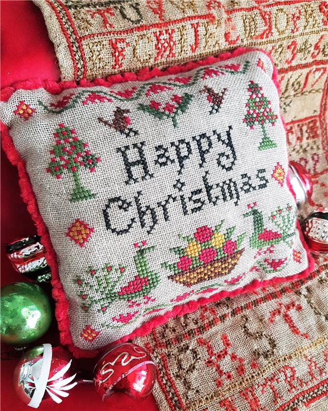 Happy Christmas - Crowsfeetstitching