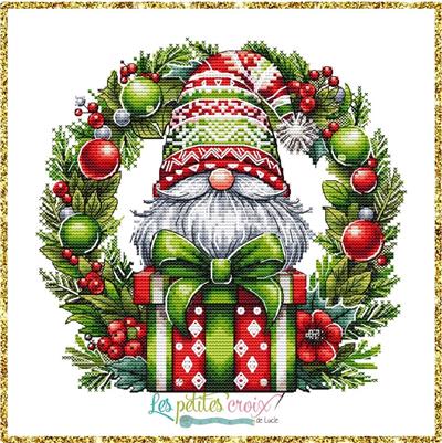 Christmas Gnome Wreath - Les Petites Croix De Lucie