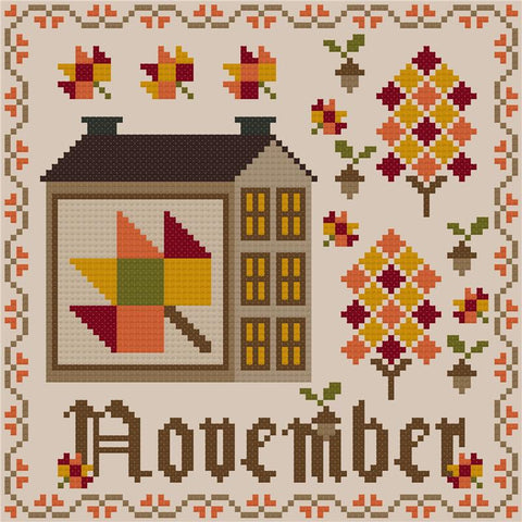 November Patchwork Saltbox - The Woolly Ewe