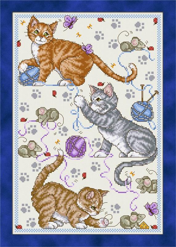 Playful Kittens - Joan Elliott Designs