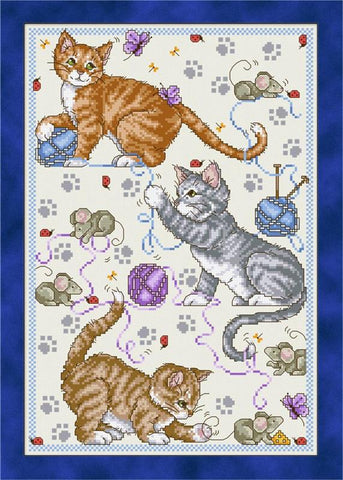 Playful Kittens - Joan Elliott Designs