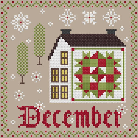 December Patchwork Saltbox - The Woolly Ewe