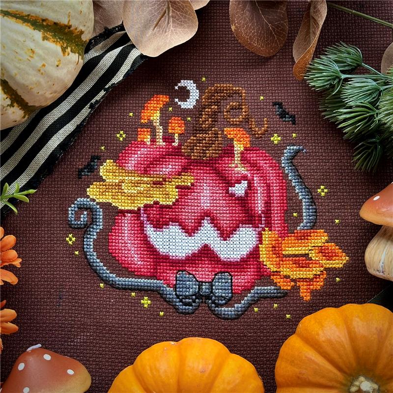 Mushroom Halloween - The Stitch Crypt