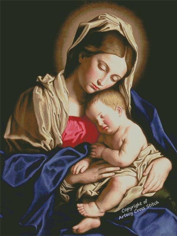 Madonna And Child 2 (Large) - Artecy Cross Stitch