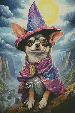 Chihuahua Wizard - Artecy Cross Stitch