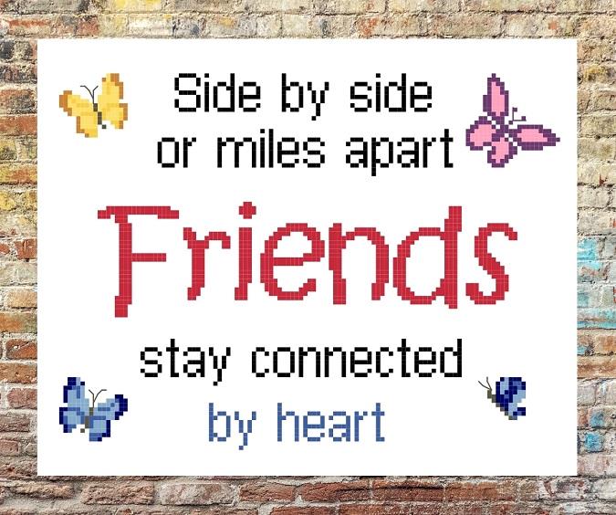 Friends Miles Apart - Iris Originals