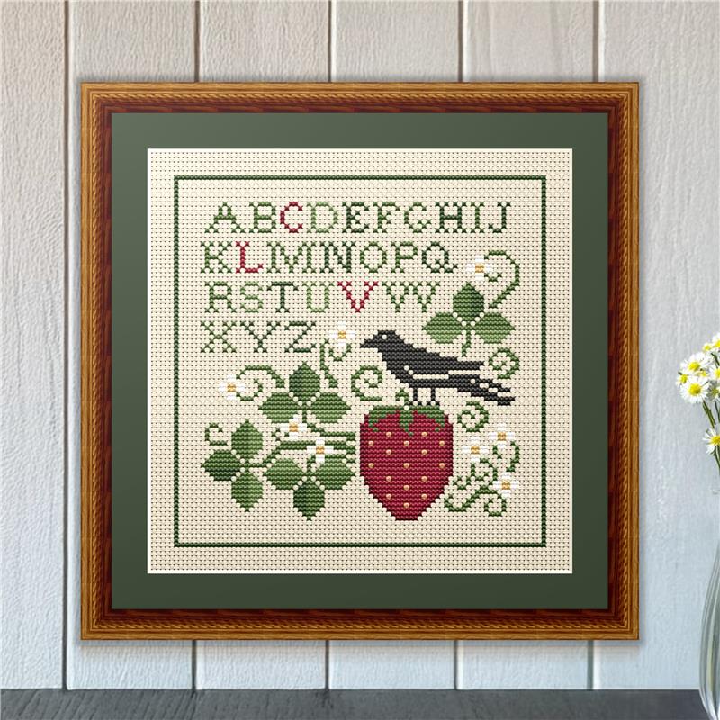 Spring Crow And Strawberry - Happiness Is  HeartMade
