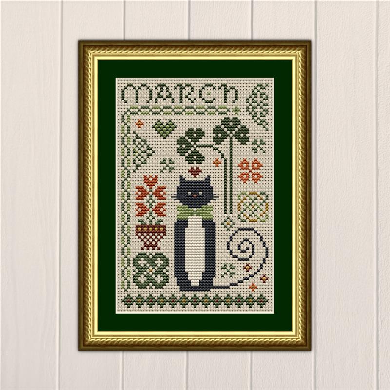 Cat Tales Collection: March Cat - Happiness Is  HeartMade