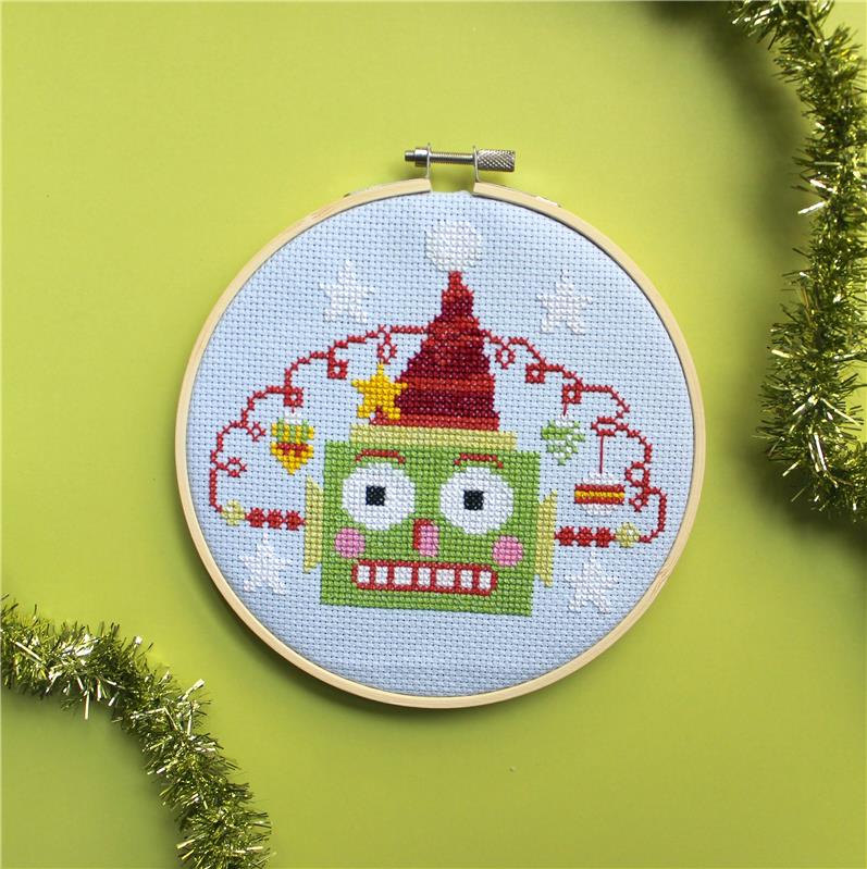Green Christmasbot - Spot Colors