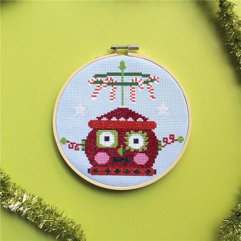 Red Christmasbot - Spot Colors