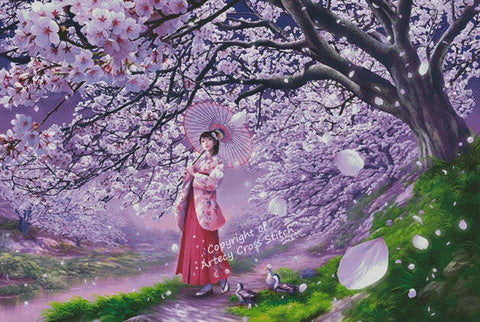 Sakura Kaze (Large) - Artecy Cross Stitch
