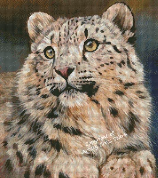 Mini Snow Leopard 6 - Artecy Cross Stitch