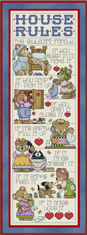 Teddy Bear House Rules - Joan Elliott Designs