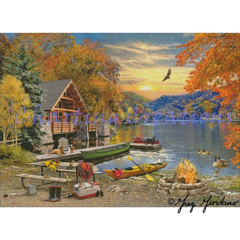 Lakeside Retreat - Charting Creations