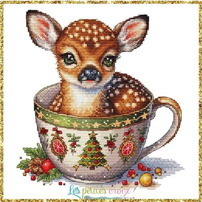 Reindeer: Christmas Animal Cups - Les Petites Croix De Lucie
