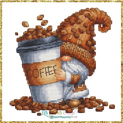 Coffee Lover Gnome - Les Petites Croix De Lucie