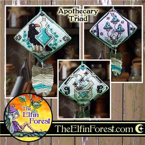 Apothecary Triad Ornaments - The Elfin Forest