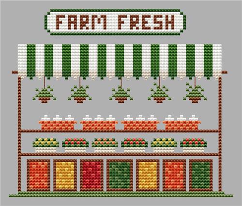 Farm Fresh - Cute Embroidery by Kate