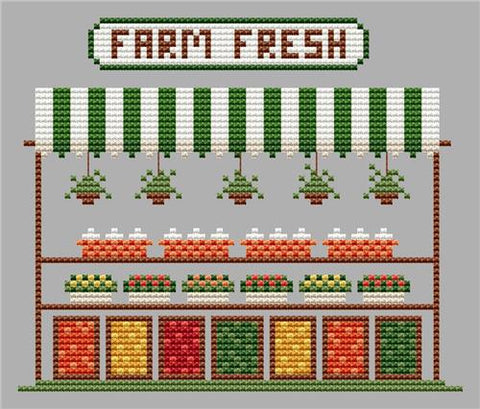 Farm Fresh - Cute Embroidery by Kate