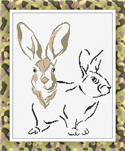 Hare Portrait - Alessandra Adelaide Needleworks