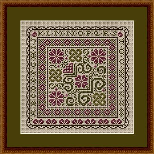 Sarah's Alphabet Garden Square - Happiness Is  HeartMade