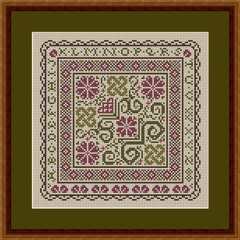 Sarah's Alphabet Garden Square - Happiness Is  HeartMade