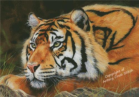 Sumatran Tiger Resting - Artecy Cross Stitch