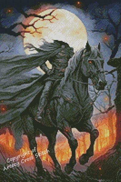 Mini Headless Horseman - Artecy Cross Stitch
