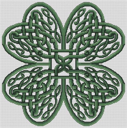 Celtic Shamrock Knotwork - Artists Alley