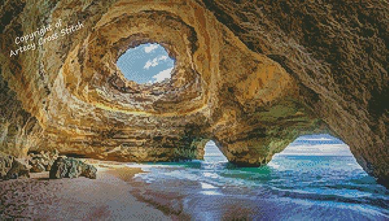 Benagil Cave - Artecy Cross Stitch