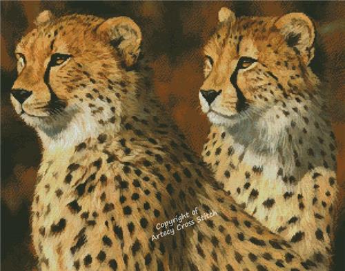 Cheetah Brothers - Artecy Cross Stitch