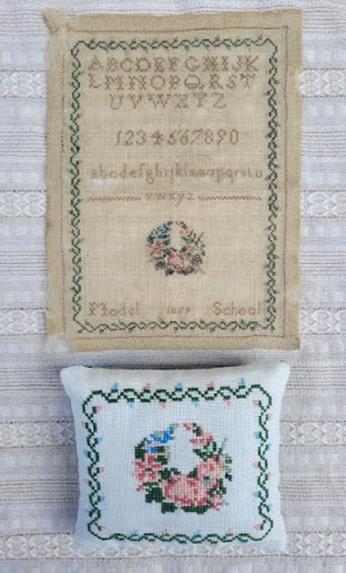 An Irish Model School Sampler 1859 - Crowsfeetstitching