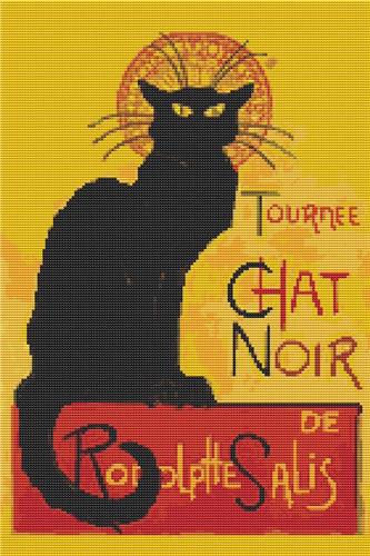 The Black Cat (Le Chat Noir) - Art of Stitch, The
