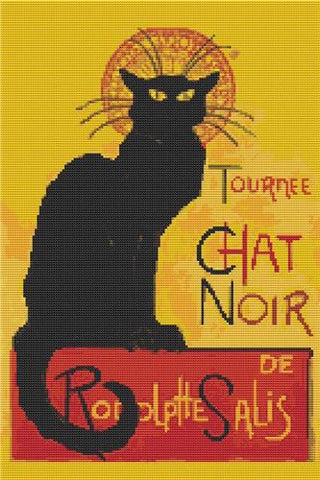 The Black Cat (Le Chat Noir) - Art of Stitch, The