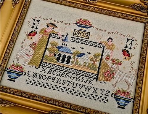 Two Sisters 1809 Sampler - Twin Peak Primitives